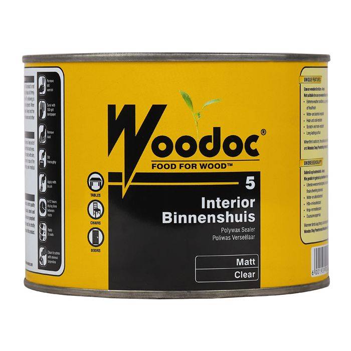Woodoc 5 Interior Matt Polywax Sealer Clear 1L