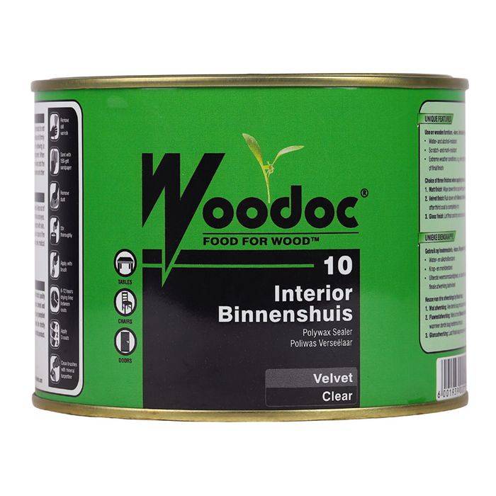 Woodoc 10 Interior Velvet Polywax Sealer Clear 1L