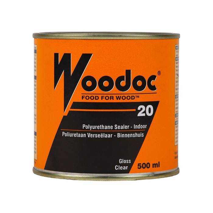 Woodoc 20 Interior Gloss Polyurethane Sealer Clear 500ml