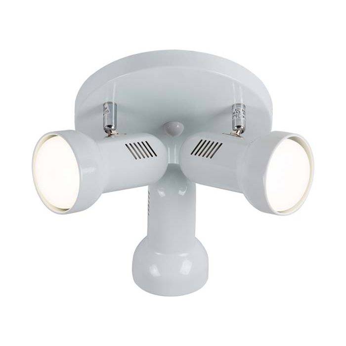 Eurolux White 3-Light Turbo Spotlight