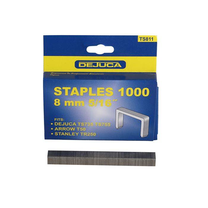 Dejuca Staples T50 8mm - 1000 Pack