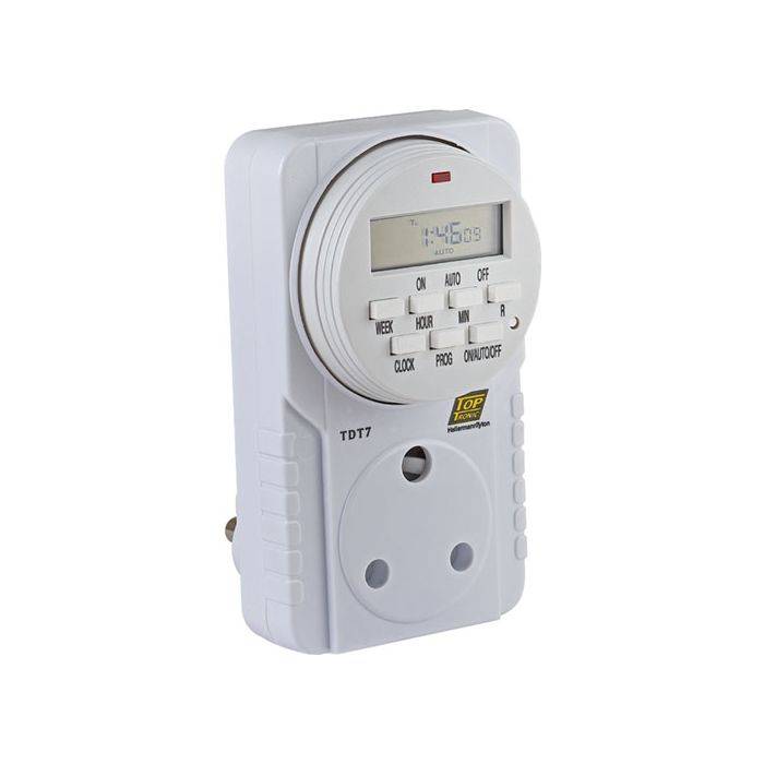 HellermannTyton Digital 7-Day Plug Timer