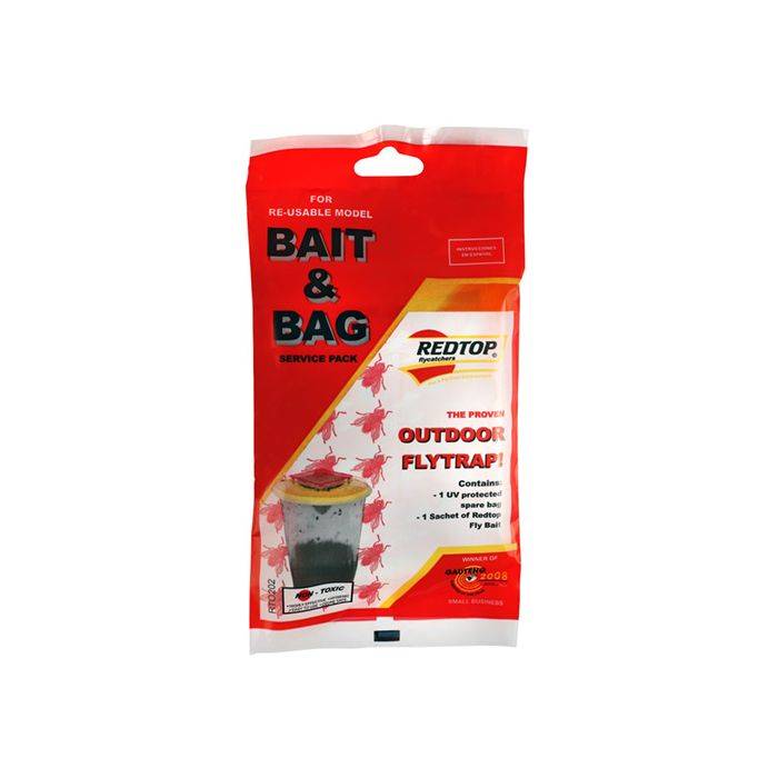 Red Top Fly Bait & Bag Service Pack