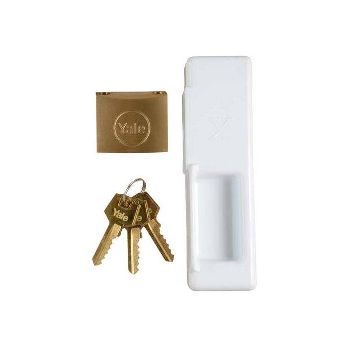 Xpanda White Saftidor Handle & Lock
