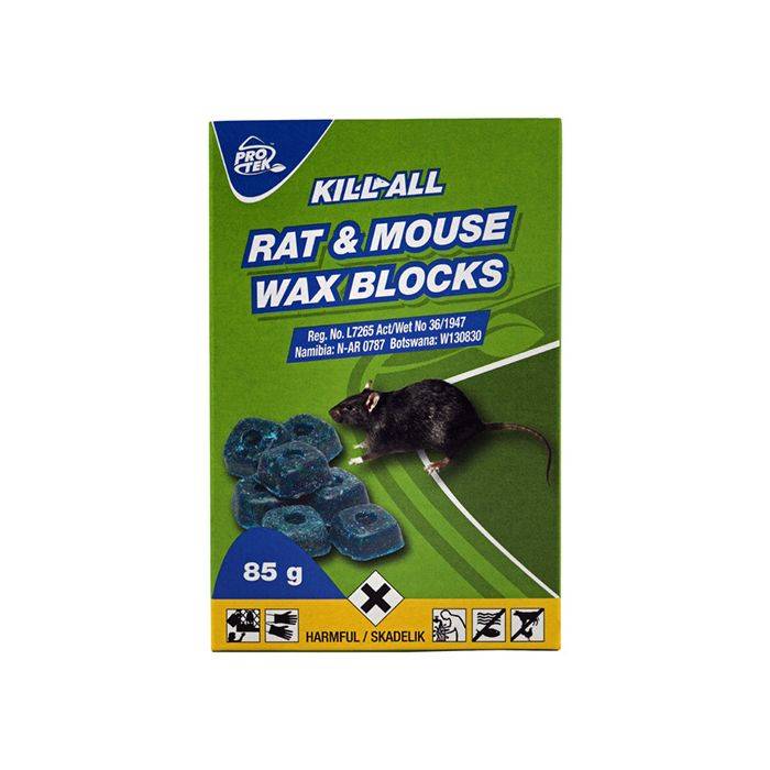 Protek Kill-All Rat & Mouse Wax Blocks 85g