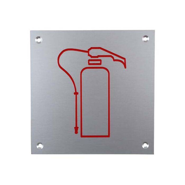 DCLSA Aluminium Plate Fire Extinguisher Sign 150 x 150 x 2mm