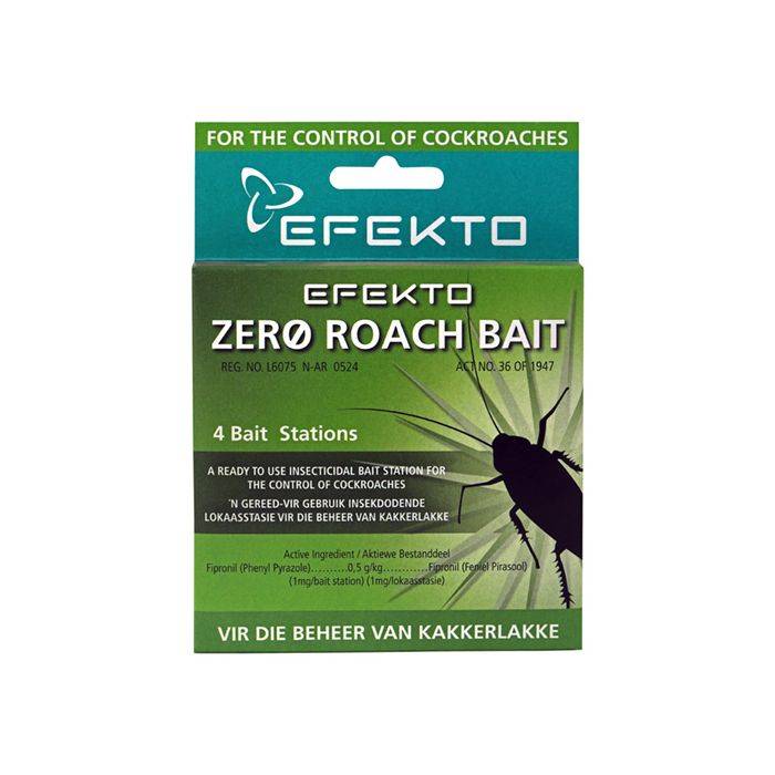 Efekto Zero Roach Bait Stations - 4 Pack