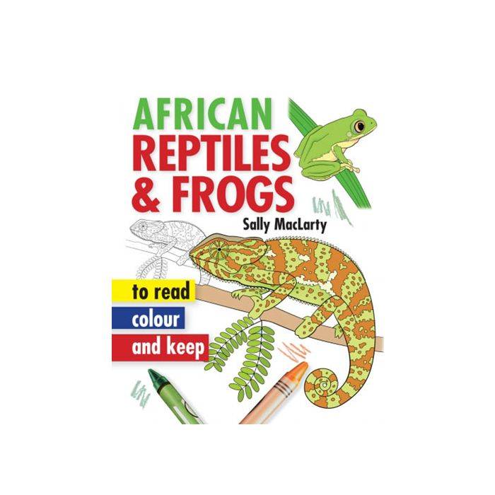 African Reptiles & Frogs To Read, Colour & Keep (Paperback)