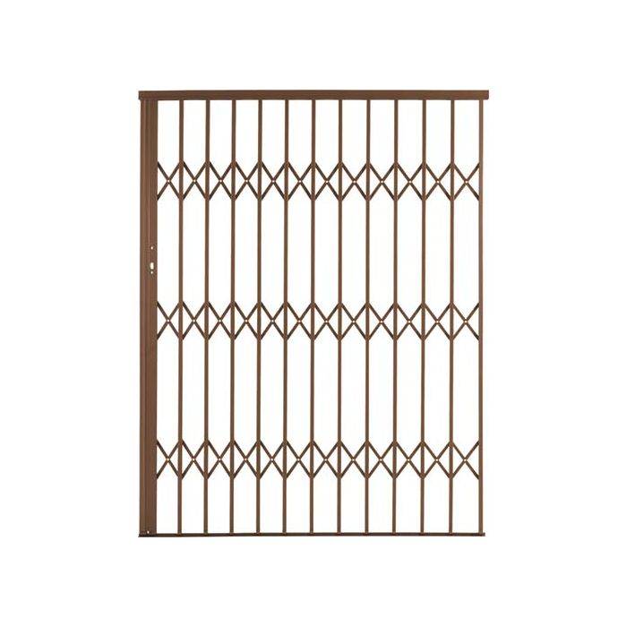 Xpanda Bronze Alu-Glide Security Trellis Gate 1.5m x 2.15m