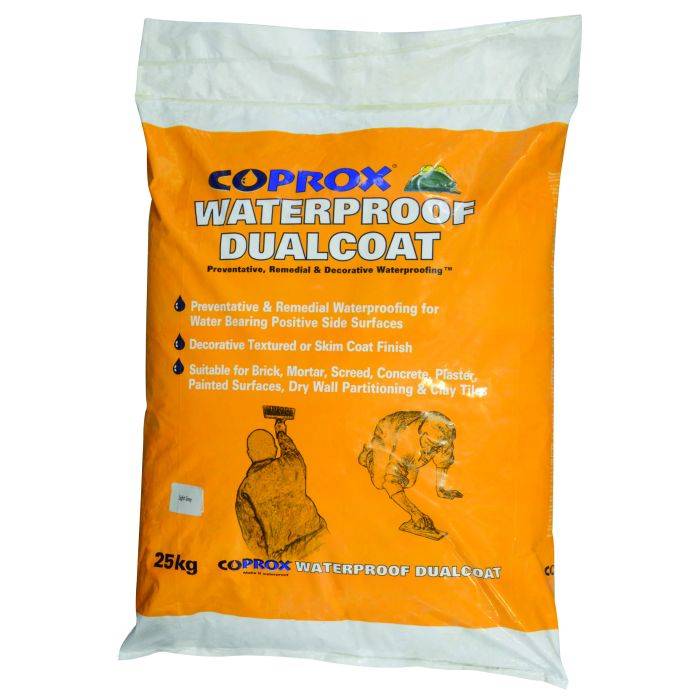 Coprox Waterproof Dualcoat Light Grey 25kg
