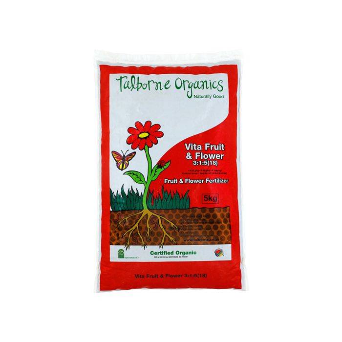 Talborne Organics Vita Fruit & Flower 3:1:5 (18) Fertilizer 5kg