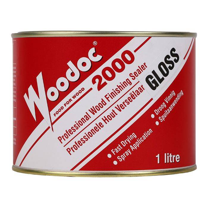 Woodoc 2000 Professional Gloss Wood Finishing Sealer Clear 1L