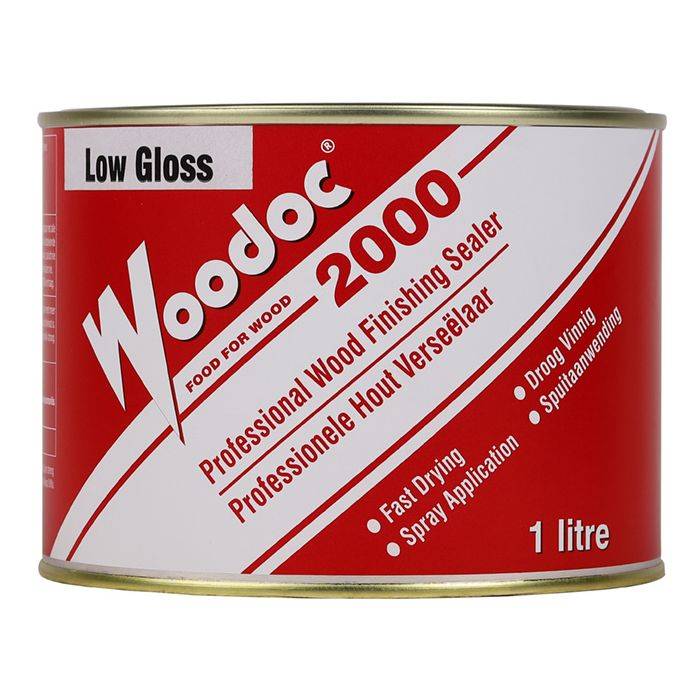 Woodoc 2000 Professional Low Gloss Wood Finishing Sealer Clear 1L