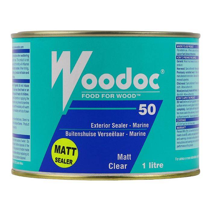 Woodoc 50 Exterior Matt Sealer Clear 1L