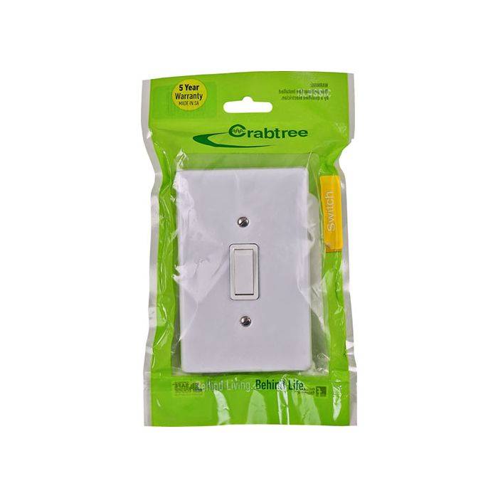 Crabtree Classic White 1-Lever 2-Way Light Switch 2x4