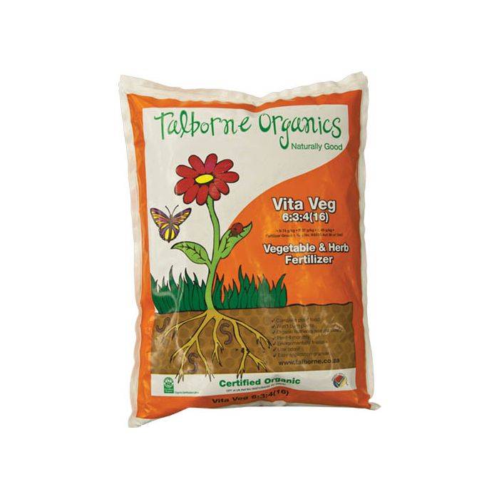 Talborne Organics Vita Veg 6:3:4 (16) Fertilizer 2kg