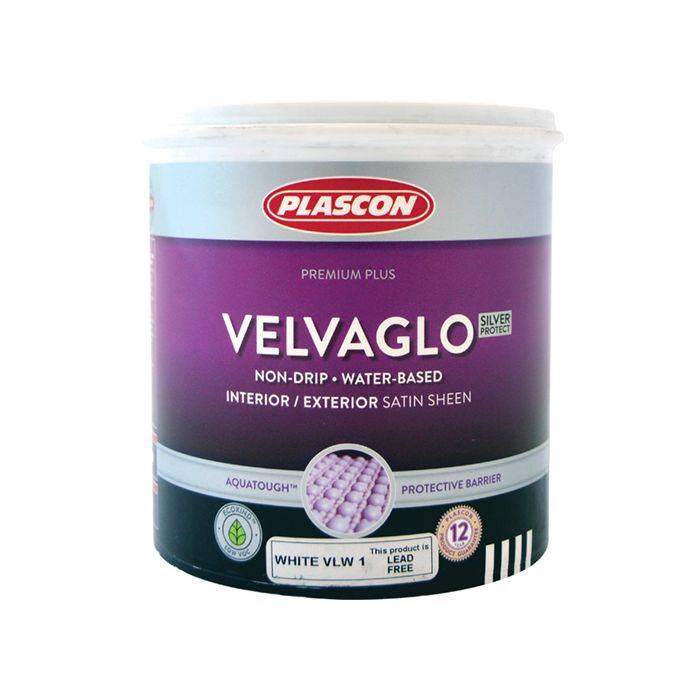 Plascon Velvaglo Water-Based Enamel White 1L