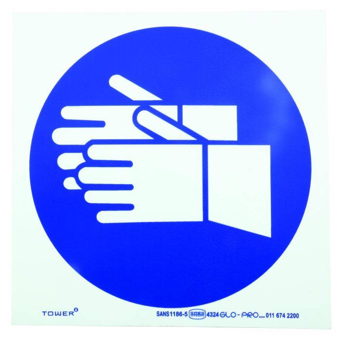 Tower Protection Hand Sign 190 x 190mm