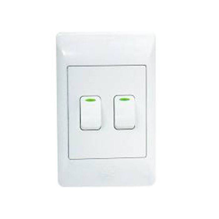 CBI White 2-Lever 2-Way Light Switch 2x4