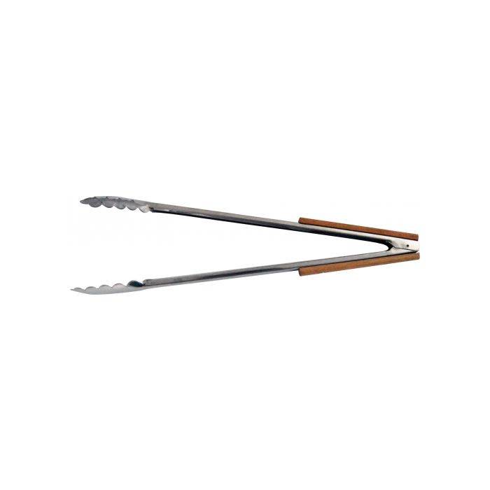 Kaufmann Wooden Handle Stainless Steel Braai Tong 400mm