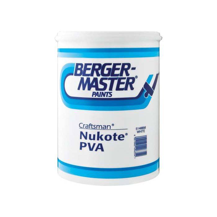 Dulux Bergermaster Craftsman Nukote PVA White 5L