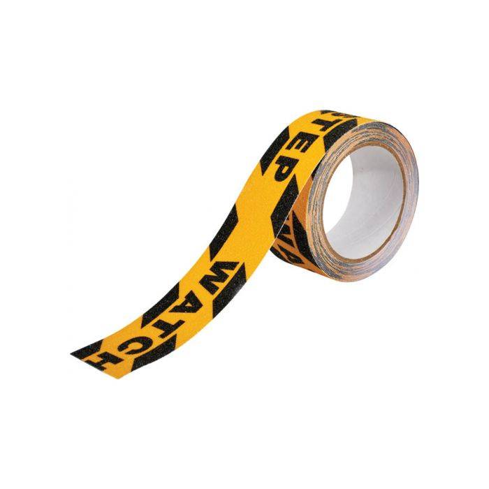 Topline Black & Yellow Watch Your Step Anti-Slip Tape 48mm x 5m