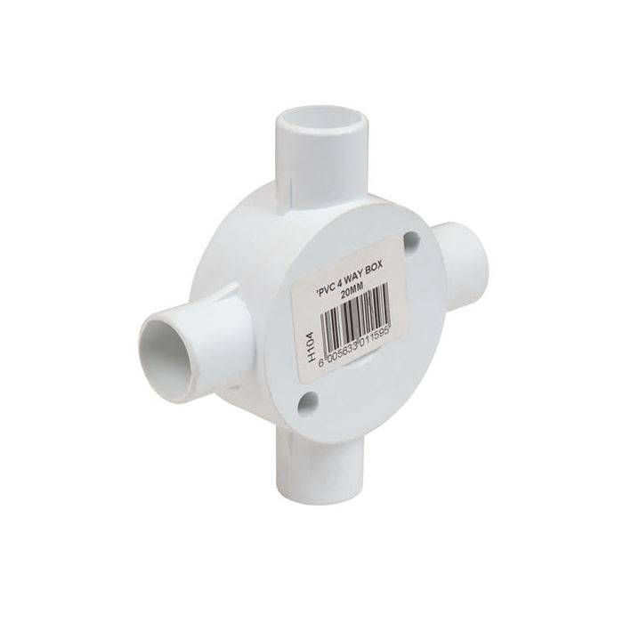 PVC Conduit 4-Way Box 20mm