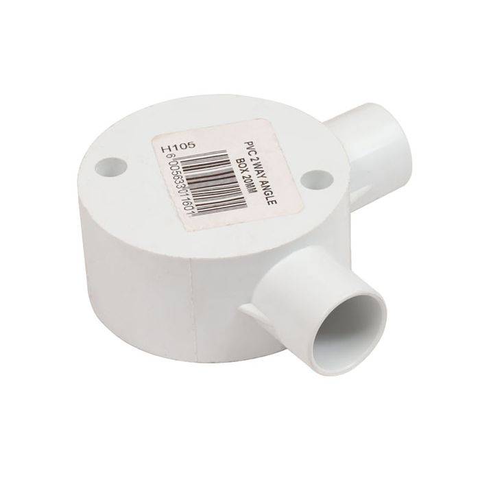 PVC Conduit 2-Way Angle Box 20mm