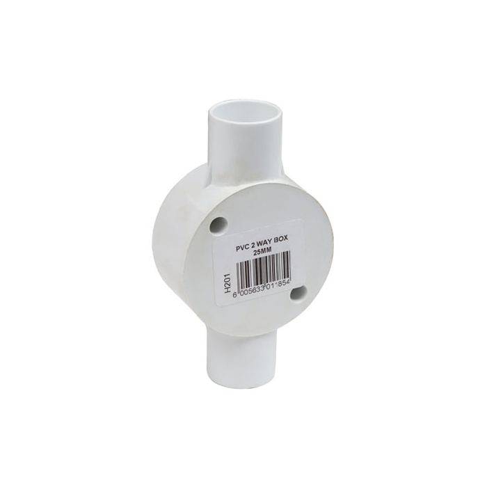 PVC Conduit 2-Way Box 25mm