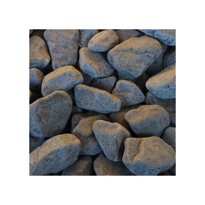 Black Medium Tumbled Mix Pebbles 20kg