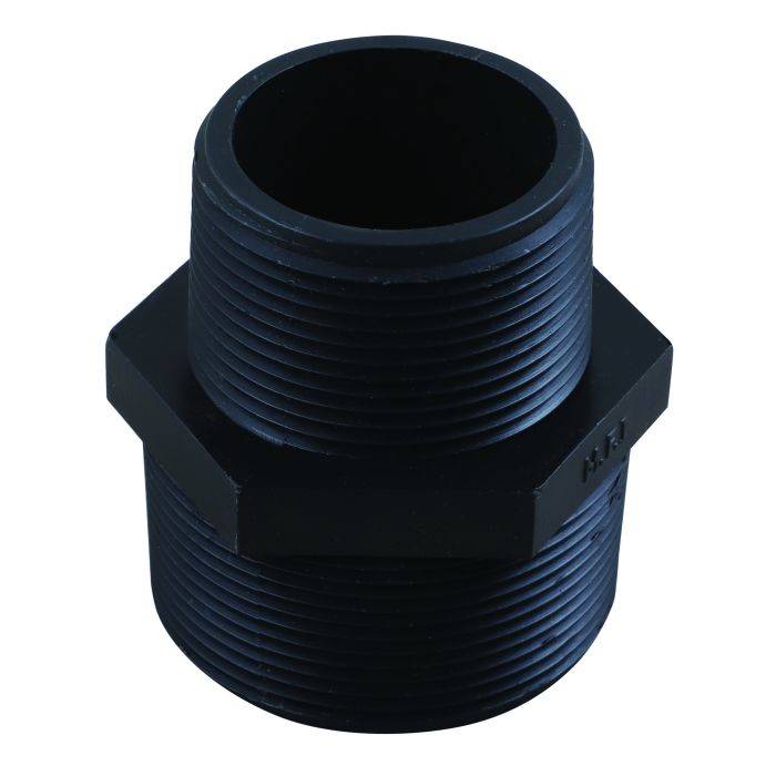 Nylon Irrigation Barrel Nipple Reducer 50 x 40mm