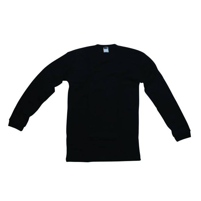 Black Long Sleeve Thermal Vest Medium