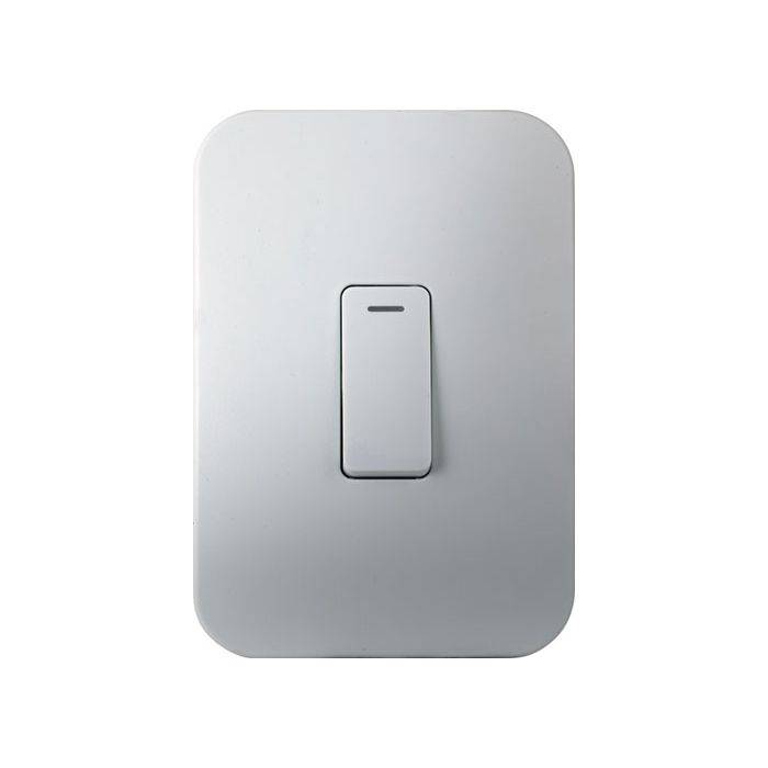 Veti White 1-Lever 1-Way Light Switch 2x4