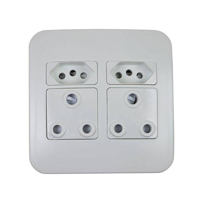 Veti White 2 New RSA & 2 RSA Wall Socket 4x4