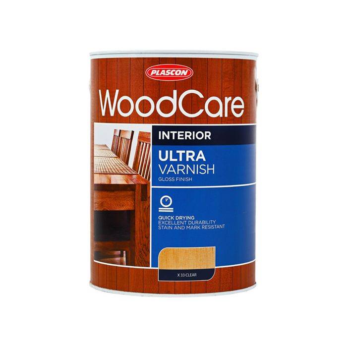 Plascon Woodcare Ultra Varnish Clear Gloss 5L
