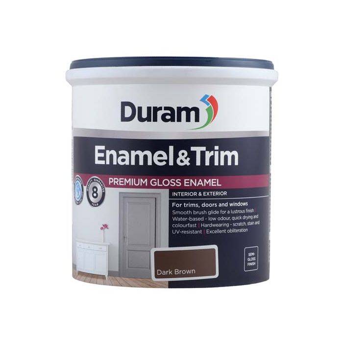 Duram Enamel & Trim 1L-Dark Brown