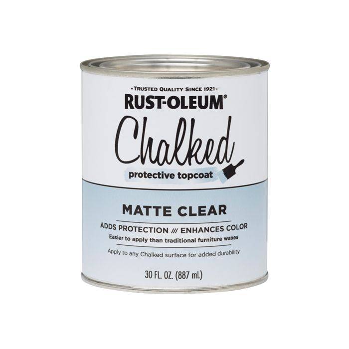 Rust-Oleum Chalked Protective Topcoat Matte Clear 887ml