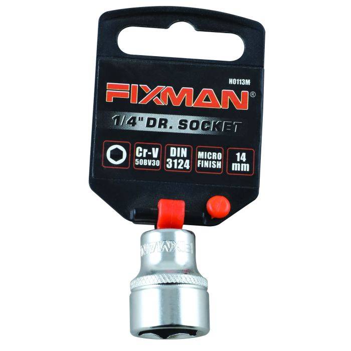 Fixman 1/4" Drive Hex Socket 14mm