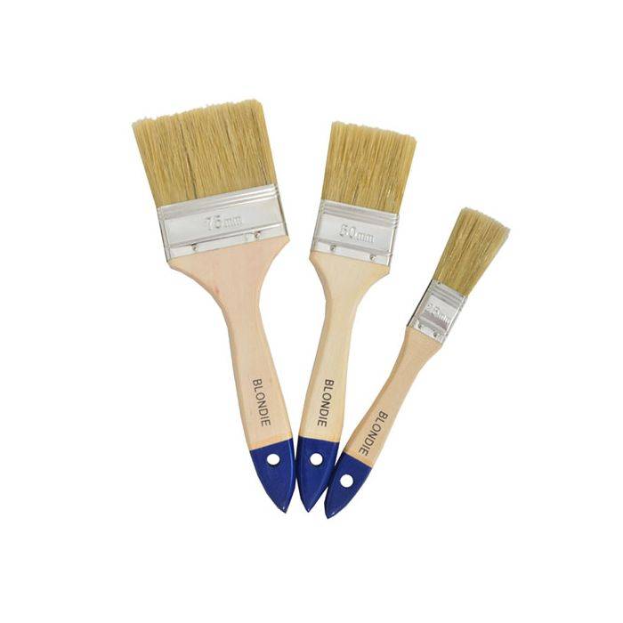Academy Brushware Blondie 3 Piece Paint Brush Set - 25/50/75mm