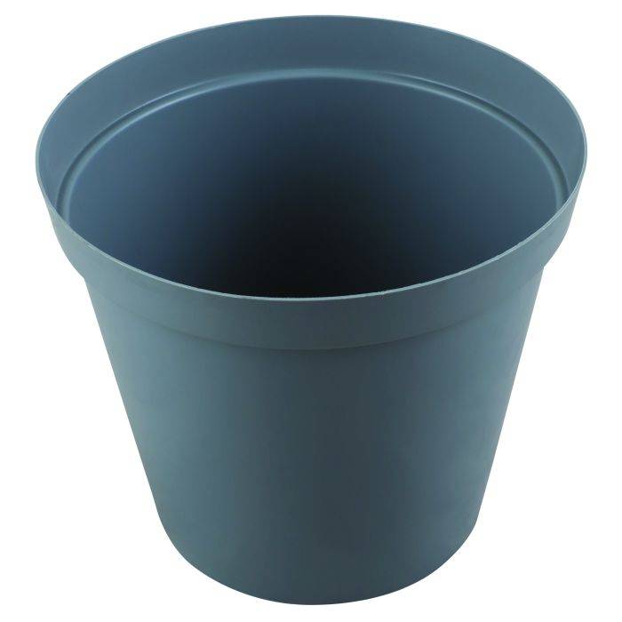 Grey Plastic Round Pot 200mm