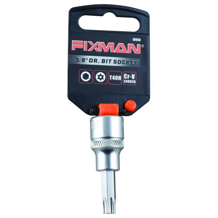 Fixman 3/8" Drive Dr. Bit Security Torx Socket T40H