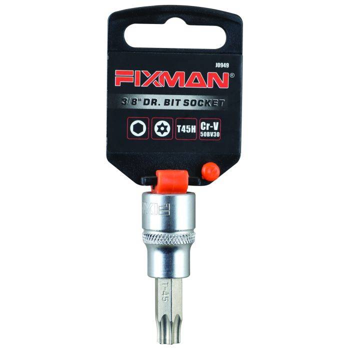 Fixman 3/8" Drive Dr. Bit Security Torx Socket T45H