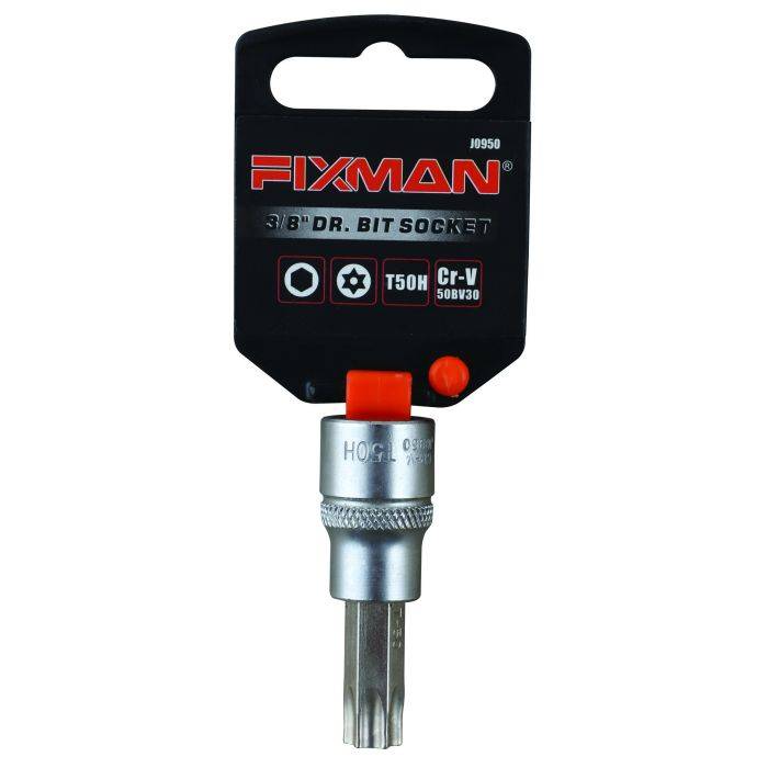 Fixman 3/8" Drive Dr. Bit Security Torx Socket T50H