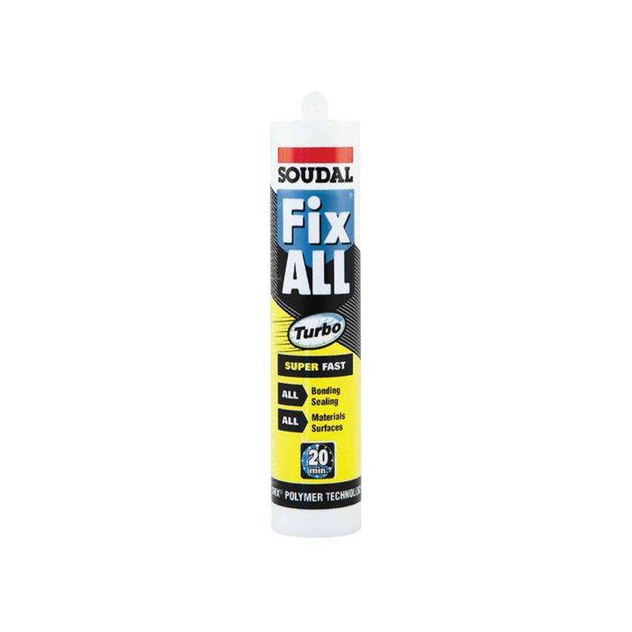 Soudal Fix All Turbo Adhesive White 290ml