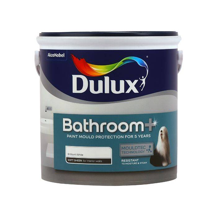 Dulux Bathroom+ Brilliant White 2.5L