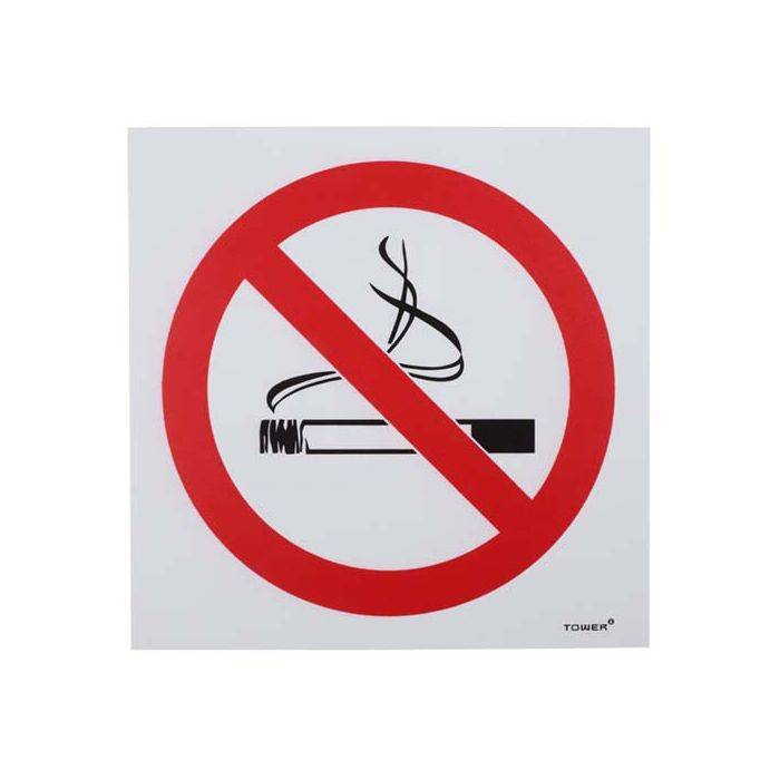 Tower ABS No Smoking Sign 190 x 190mm