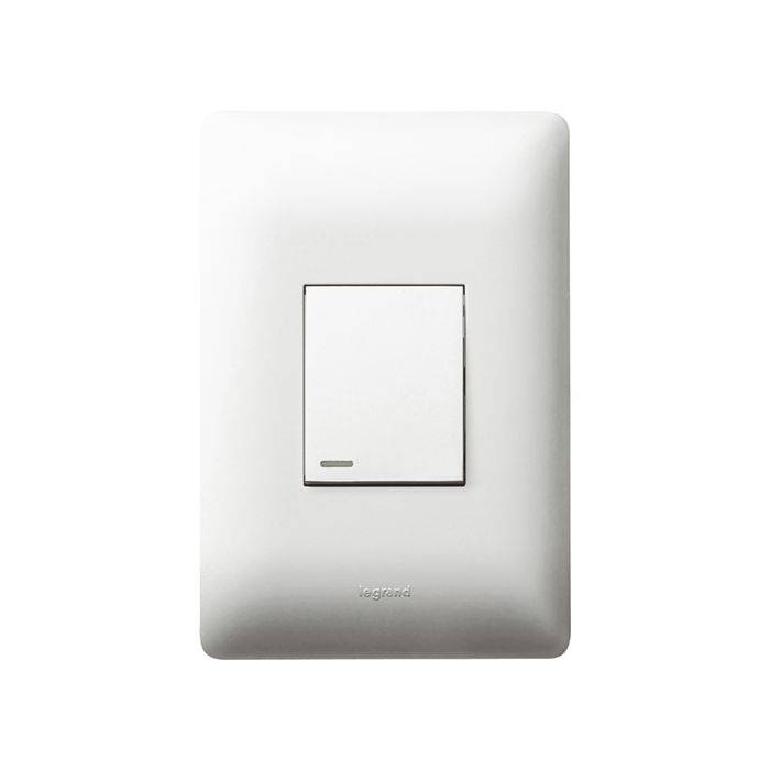 Legrand Ysalis White 1-Lever 1-Way Light Switch 2x4