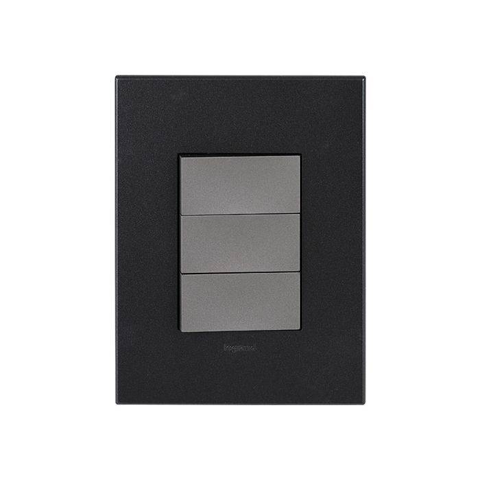Legrand Arteor Graphite 3-Lever 1-Way Light Switch 2x4
