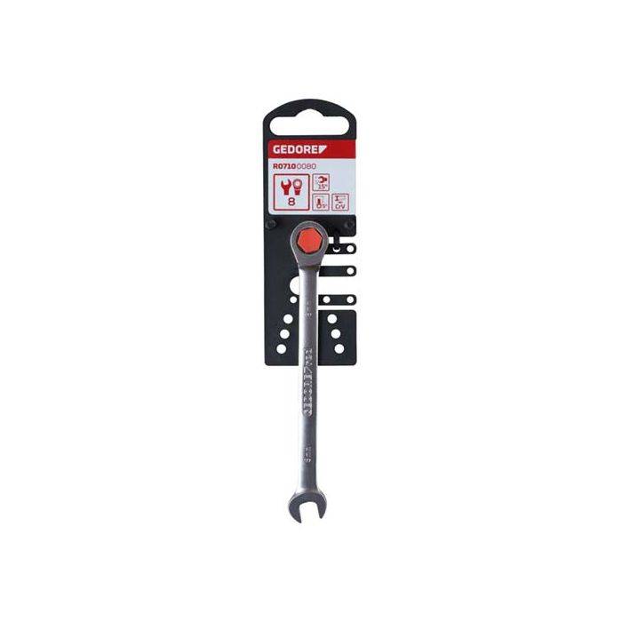 Gedore Red Ratchet Combination Spanner 8mm