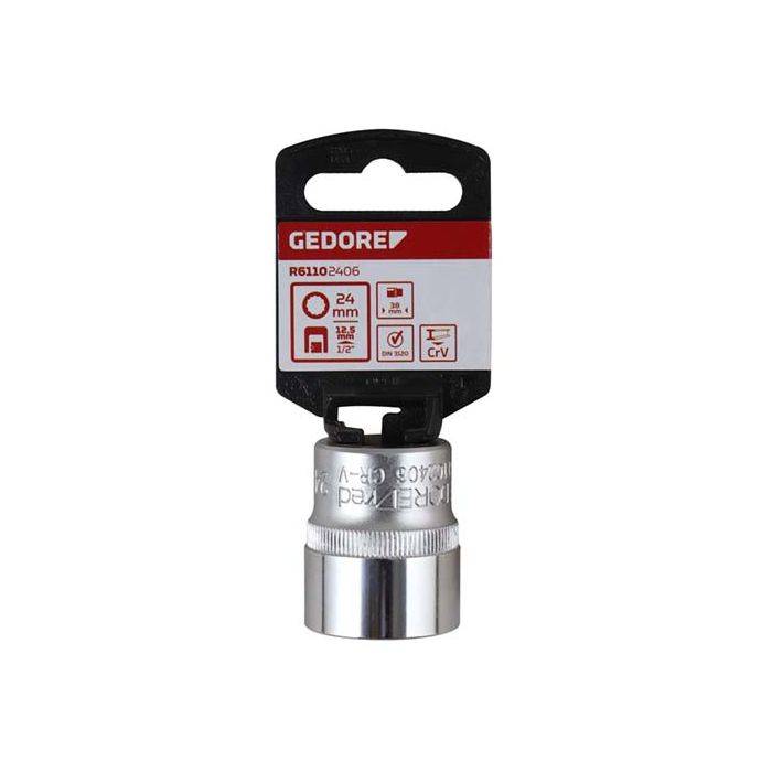 Gedore Red 1/2" Bi-Hex Socket 24 x 38mm